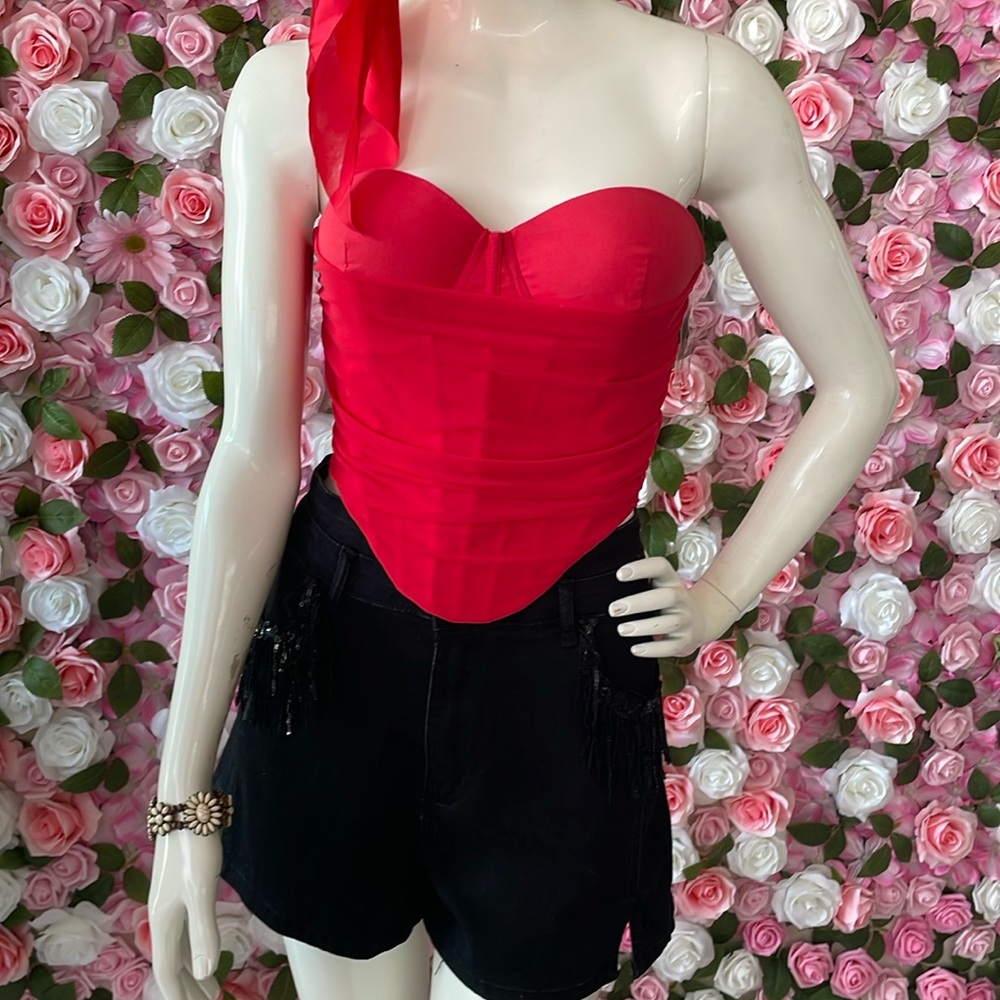 TIC TOC WOMENS RED BENGALIN CORSET